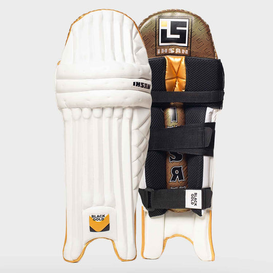 Cricket Batting Pads Black Gold